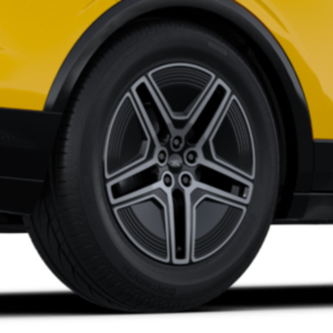 Aluminijasta platišča 20" zadaj, 5 x 2-kraka oblika, absolutno črna in svetla
Strojno obdelan